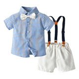 G Baby Suit, Camisa Masculina De Manga Curta E Shorts Com Al