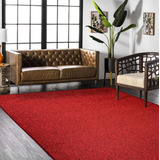 Alfombra Carpeta Boucle Color Rojo 100x150 Kreatex