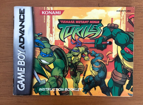 Manual Teenage Mutant Ninja Turtles Gameboy Advance