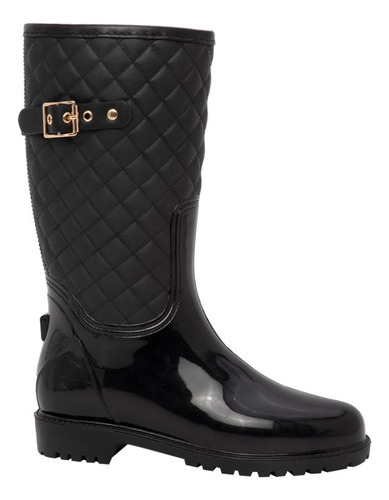 Bota Lluvia Mujer Pink By Price Shoes Negro Para Mujer 1226