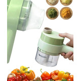 Picatodo Recargable Cocina  Carnes Verduras + Accesorios