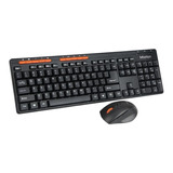 Teclado Y Mouse Inalámbrico 2.4 Ghz Negro Envio A Todo Chile