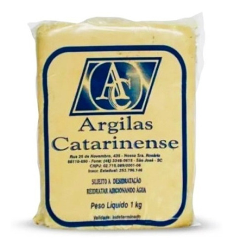 Argila Atacado Kit De 10 (dez) Unidades De 1 Kg Total: 10kg