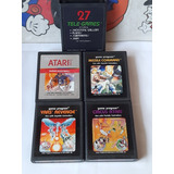 5 Cartuchos De Atari 2600 Originales,no Funcionan,lea Por Fa