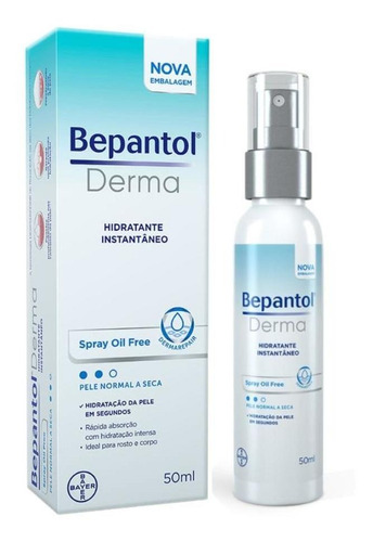 Bepantol Derma Solução Spray 50ml Hidratante Pele E Cabelos