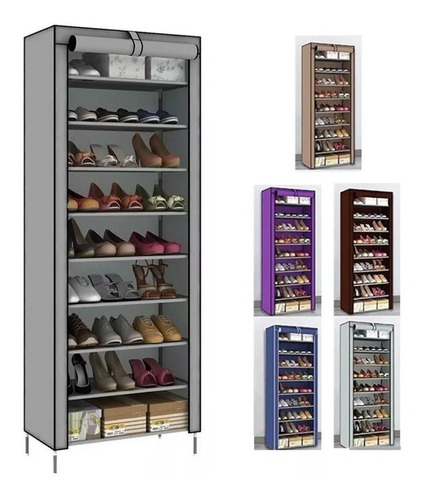 Organizador De Zapatos Zapatero Metalico-tela Diseño Torre ¡