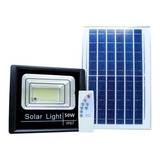 Placa Solar Bateria Refletor Led Holofote 50w Prova Dágua