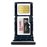 Bandeja Porta Sim Chip Card Compatible Moto G8 Power Dual 