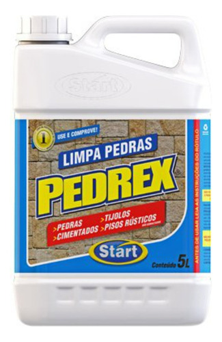 Pedrex Limpa Pedras Start Antiderrapante Concentrado 5 Litro