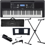 Teclado Yamaha Arranjador Psr E373 61 Teclas + Kit