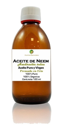 Aceite De Neem 100% Puro Insecticida Natural Organico 120 Ml