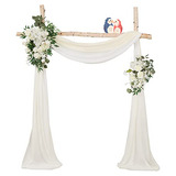 Tela De Decoración Arco De Boda, 2 Paneles, 6 Yardas (...