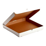 50 Cajas Pizza Kraft Blanca 45 Cm (18 Pulgadas) Corrugado