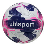 Bola Campo Uhlsport Attack Rosa E Branco 68-70cm 410-440g