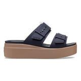 Sandalias Crocs Brooklyn Low Wedge Para Mujer