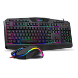 Redragon S101-bb Pc Gaming Keyboard Mouse Combo Rgb Led Con
