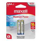 Pilas Alcalinas Maxell Tamaño Aaa 2 Unidades