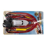 Lancha Barco Gomon Motor A Pila Inflable Racing Boat Blister