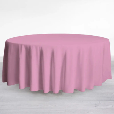 Mantel Para Mesa Redonda 2.90 M Diámetro Colores Luxor Color Rosa pastel | Envío gratis