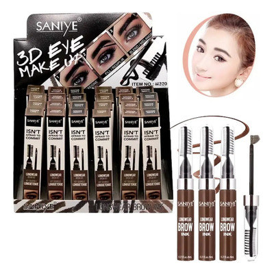 Tinta Para Cejas Indeleble Con Cepillo Saniye Color 1 Soft Brown | MercadoLibre