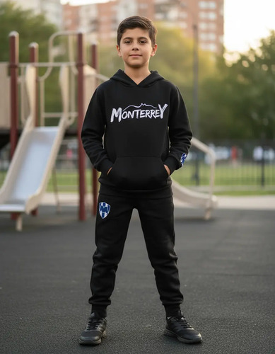 Conjuntos Pants Con Sudadera Niño Club Rayados Monterrey