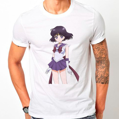 Camiseta Sailor Moon Anime Saturn Camisa Neji Gothic D61