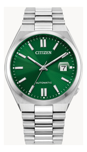 Reloj Citizen Nj0150-56x Colección Tsusoya Plateado/verde