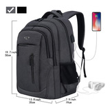 Mochilas Para Laptop Impermeable Con Puerto Usb Antirrobo