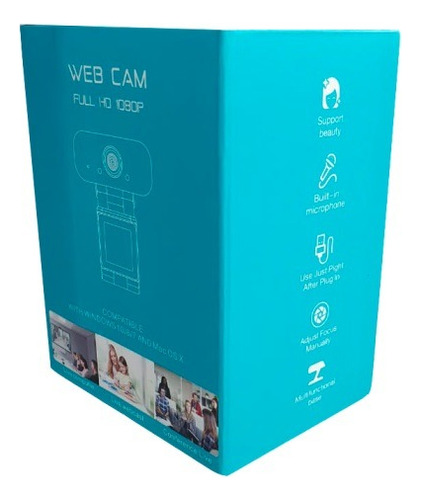 Webcam Full Hd 1080p Usb Com Microfone