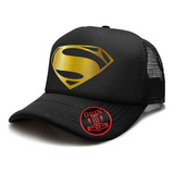 Gorra Trucker Personalizada Logo Superman Plateado