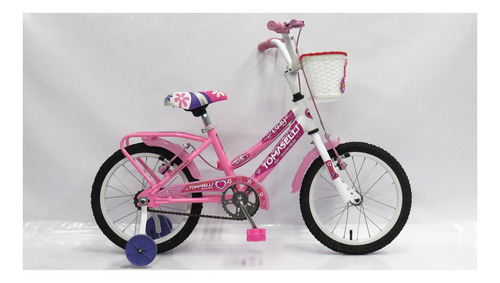 Bicicleta Tomaselli Lady Para Niños Rodado 14 Con Accesorios Color Rosa