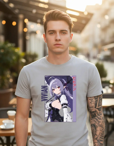 Playera Hombre Vivian Zenless Zone Zero Zzz Blanca Negra | Meses sin interés