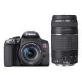 Kit Canon Eos 850d + Zoom Ef-s 18-55mm Is Stm + Ef 75-300mm