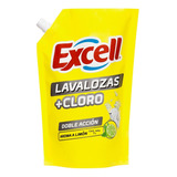 Lavalozas + Cloro Doble Acción Aroma A Limón 1 L Excell