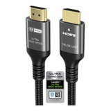 Cable Hdmi 10k 8k 4k 3.3 Pies, Certificado 48gbps 1ms Ultra