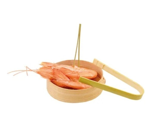 Pinza De Bambú Palitos Paquete X 1 Par De 8cm Para Sushi