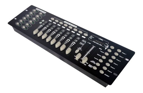 Controlador Dmx 512 Consola Mesa Iluminación 192 Canales Color Negro