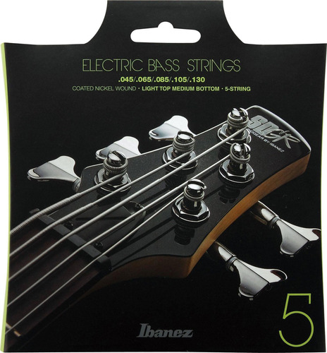 Set 5 Cuerdas Para Bajo Eléctrico Ibanez Iebs5c 045 -130