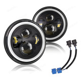 Faro Led Neblinero Redondo De 7 In Tipo Lupa Para Jeep, Moto