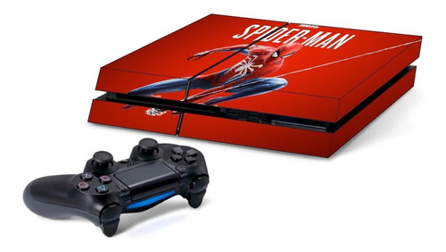 Skin Spiderman Playstation Combo Consola + Joystick