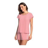 Pijama Feminino Camiseta Short Doll Lupo 24400-001