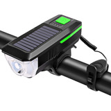 Luz Bicicleta Recargable Usb/solar.modos.sonidos Imperme