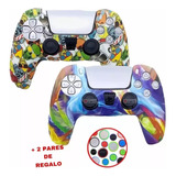 Kit 2 Fundas Para Control De Ps5 Con Grips Protector 19