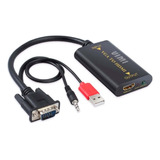 Cable Convertidor Vga A Hdtv, Audio Full Hd