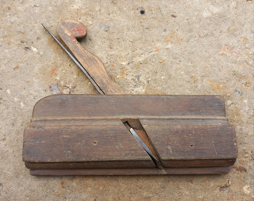 B-antiguo Cepillo Moldurero De Carpintero Angosto Hoja 15mm