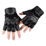 Guantes Tácticos Sin Dedos Para Moto Bici Color Negro