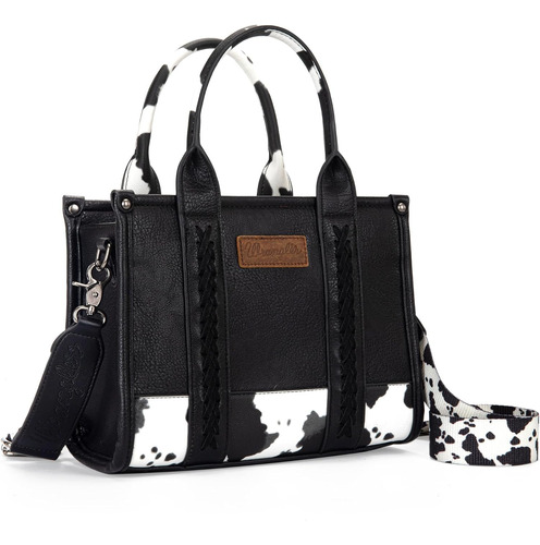 Bolso Grande Con Estampado De Vaca Wrangler Para Mujer Con A