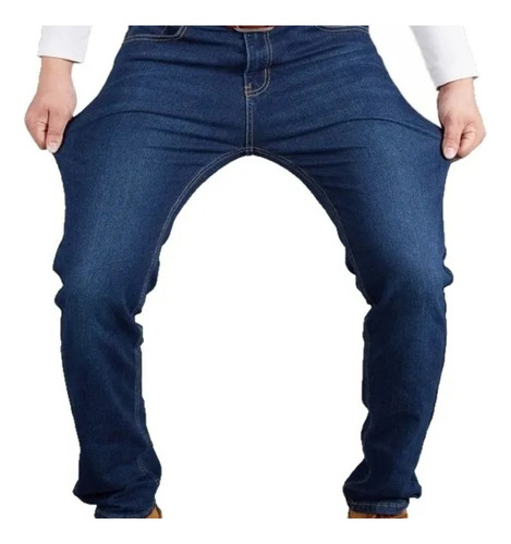 Calça Jeans Ideal Trabalho Pesado Reforçada Elastano Lycra 