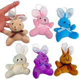 Set 12 Llaveros Peluche Conejo Conejito Regalo Pascua Niños