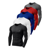 Kit 5 Camiseta Térmica Proteção Uv50 Masculina Segunda Pele